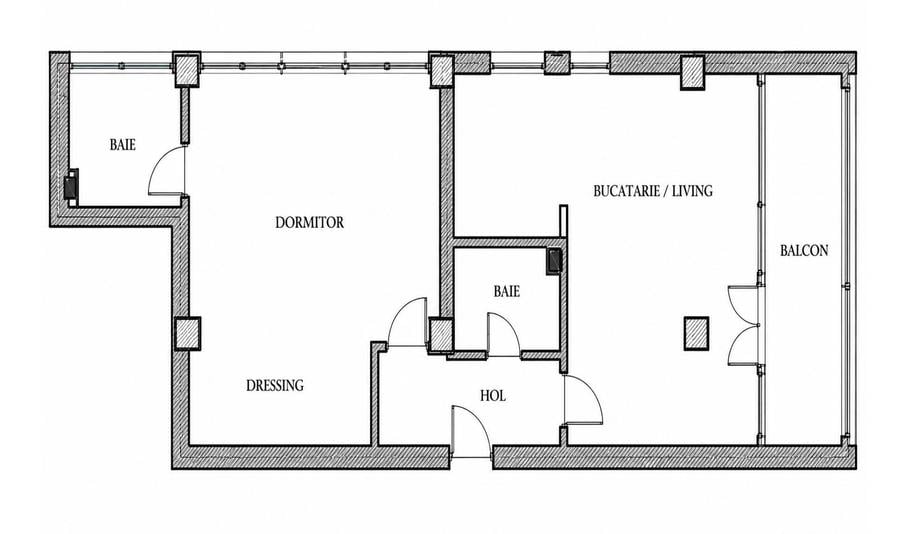 Apartament cu 2 camere în Plopilor