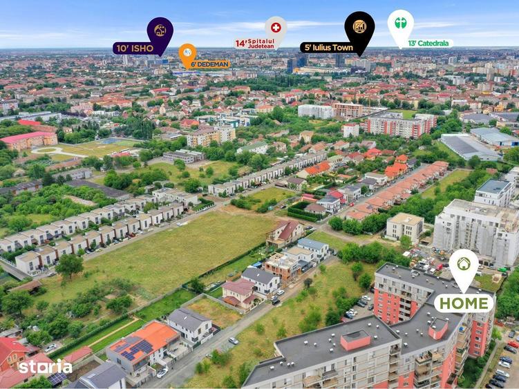 Apartament cu 2 camere decomandat, mobilat în Est