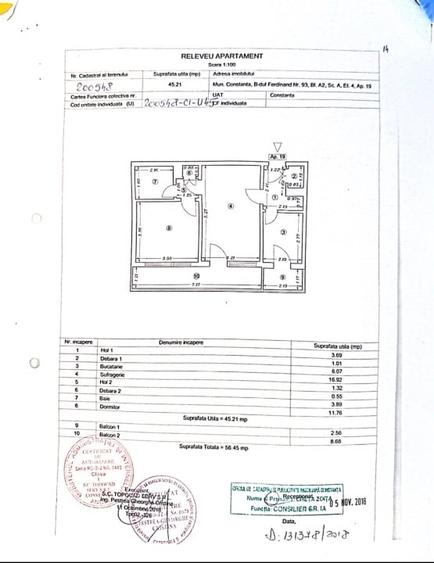 Apartament cu 2 camere semidecomandat, mobilat în Gara