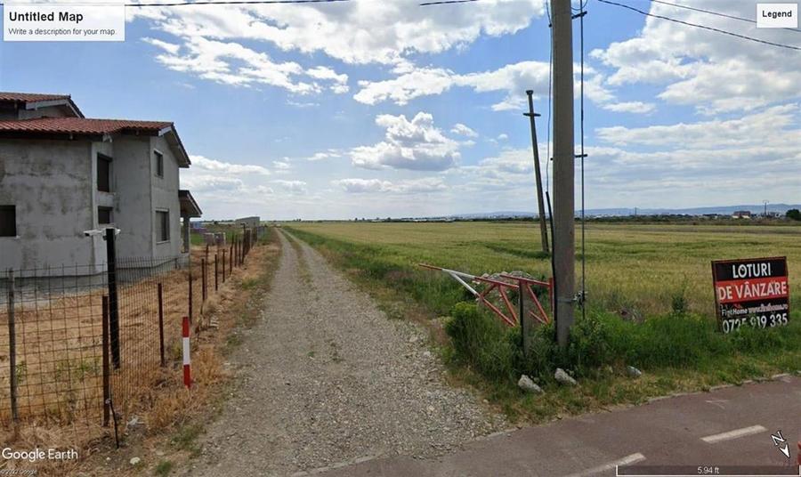 Teren Construcții intravilan de 417 mp, în Exterior Nord
