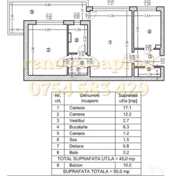 Apartament 2 camere, situat la intrarea in Parcul Bazilescu - 1