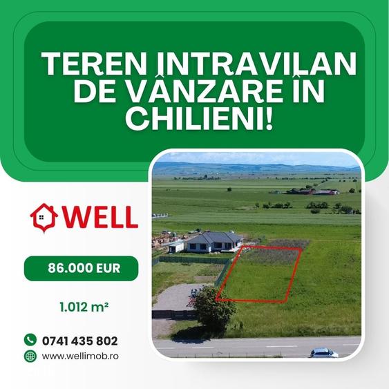 Teren de 1012 mp, în Central