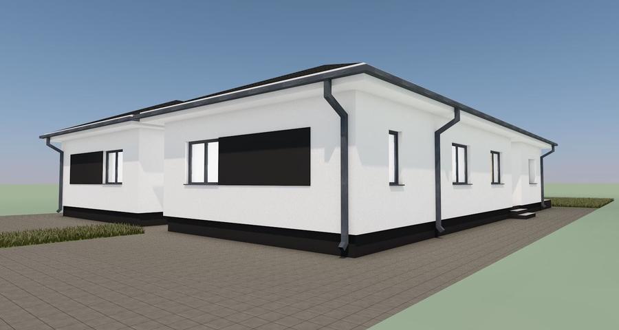Duplex cu 4 camere cu Canalizare în Moșnița Nouă