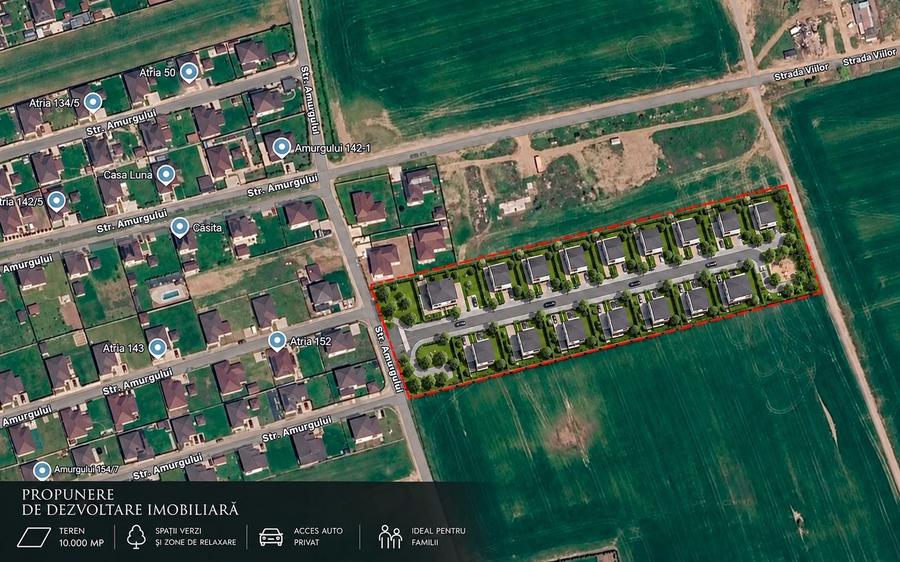 Teren Construcții intravilan de 10000 mp, în Balotești