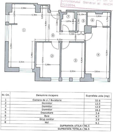 Apartament cu 4 camere decomandat, mobilat în Drumul Taberei