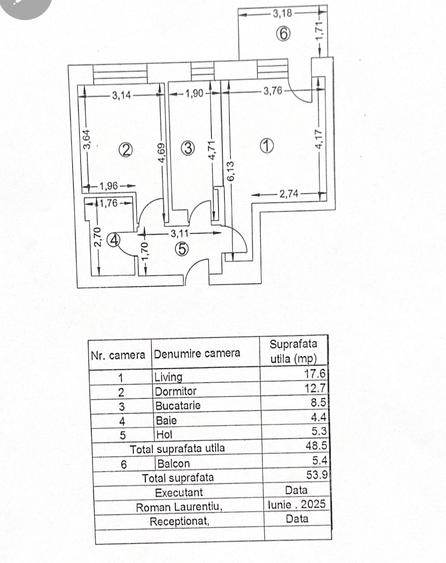 Apartament cu 2 camere decomandat în Aviației