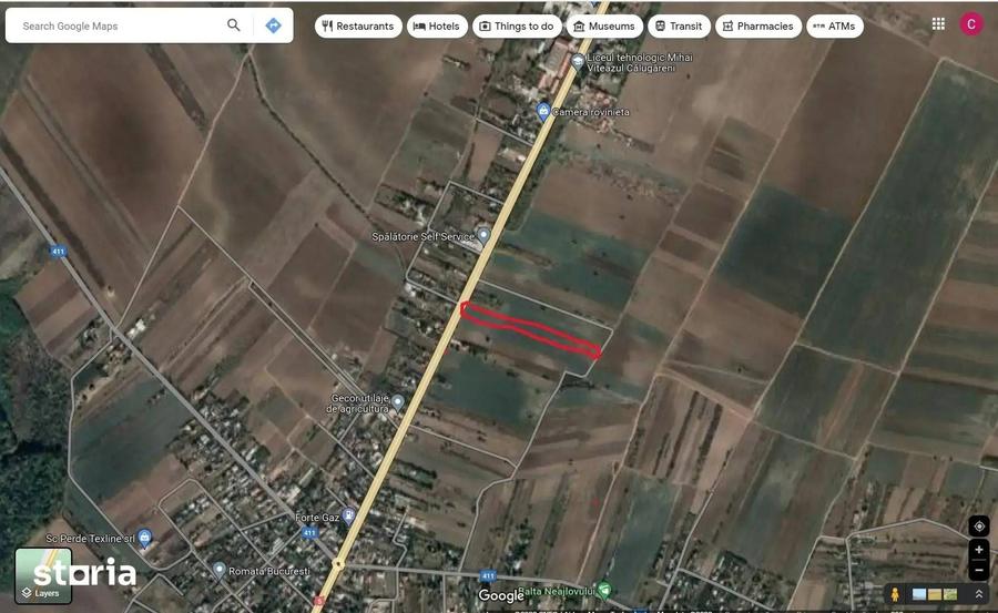 Teren de 5000 mp, în Călugăreni