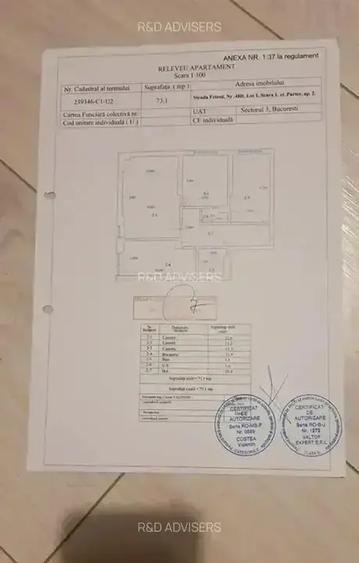 Apartament cu 3 camere decomandat, mobilat în Theodor Pallady