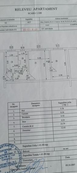 Apartament cu 2 camere semidecomandat în Central
