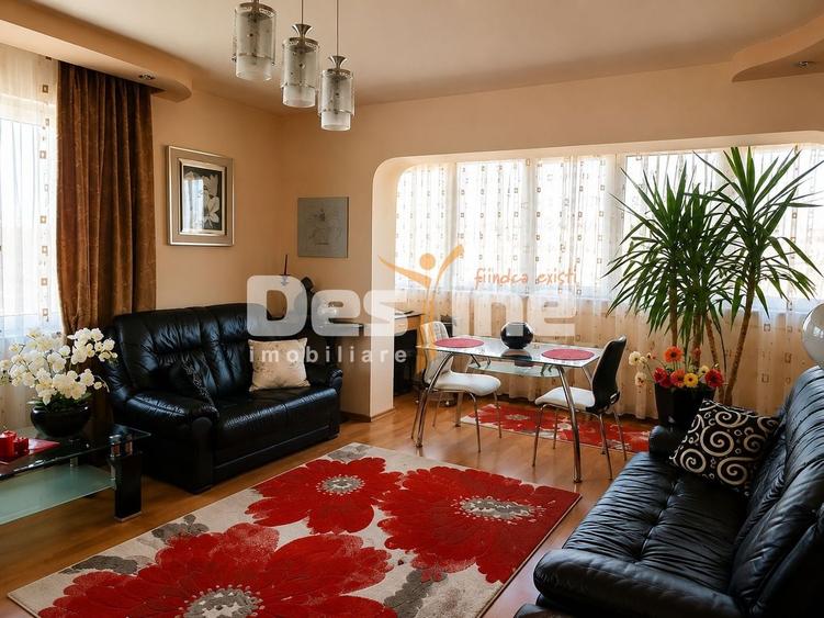 Apartament cu 3 camere decomandat, mobilat în Tipografilor