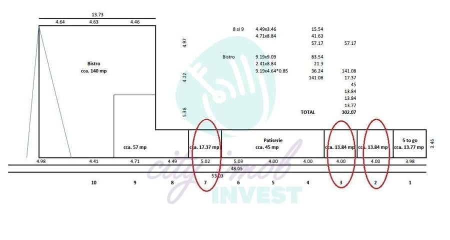 Spațiu comercial, de 13.84 mp, în Centrul Civic