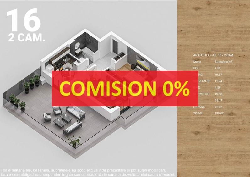 Apartament cu 2 camere decomandat în Titan