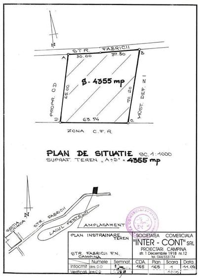 Teren de 4355 mp, în Est