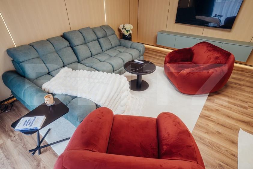 Apartament cu 2 camere semidecomandat, mobilat în Între Lacuri