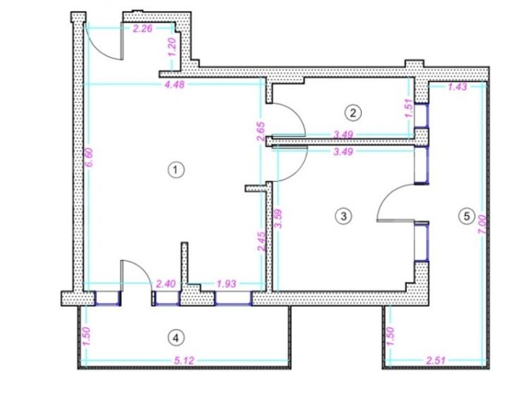 Apartament cu 2 camere semidecomandat în Grigorescu