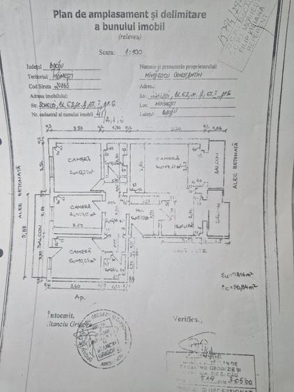 Apartament cu 4 camere decomandat în Central