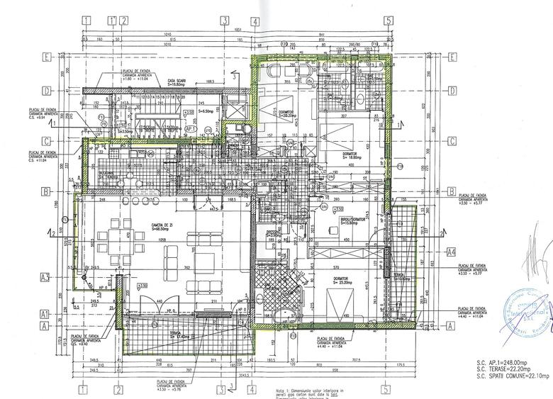 Apartament cu 5 camere decomandat, mobilat în Dorobanți