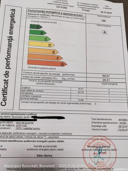 Apartament cu 3 camere decomandat în Pantelimon