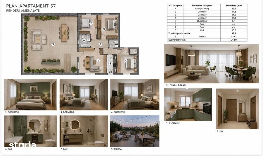 Apartament cu 4 camere în Militari
