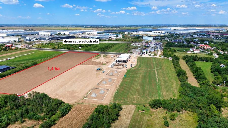 Teren Construcții extravilan de 14000 mp, în Bolintin-Deal