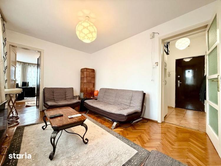 Apartament cu 2 camere decomandat, mobilat în Dorobanți