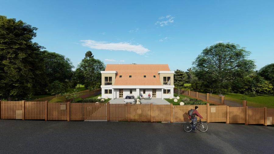 Duplex cu 4 camere cu Canalizare în Chinteni