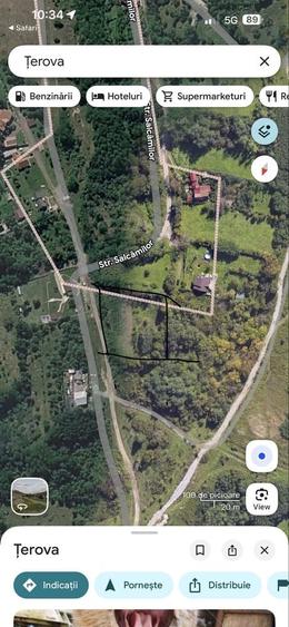 Teren de 1295 mp, în Țerova