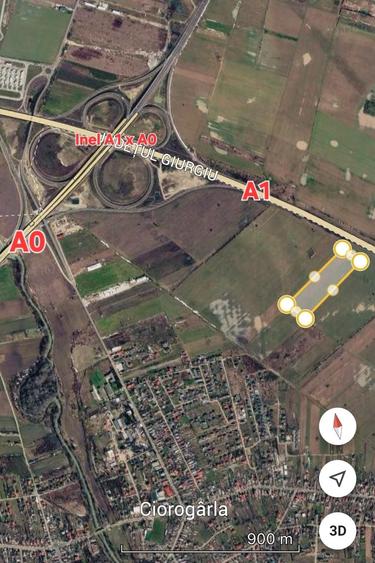 Teren de 24100 mp, în Ciorogârla