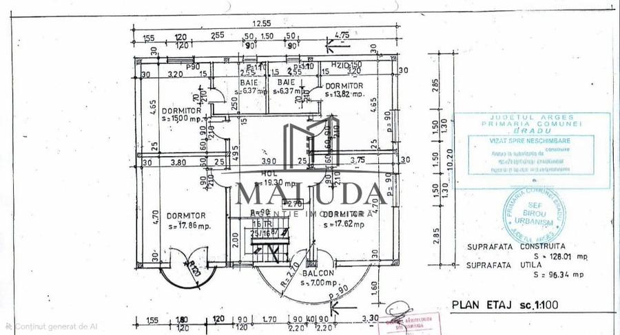 Spațiu comercial, de 301.26998901367 mp, în Bradu