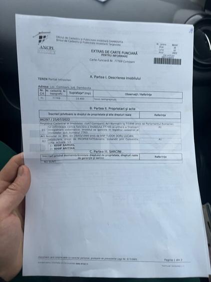 Teren Construcții intravilan de 10000 mp, în Exterior Sud
