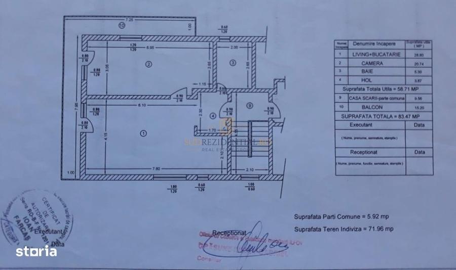 Apartament cu 2 camere semidecomandat, mobilat în 1 Decembrie