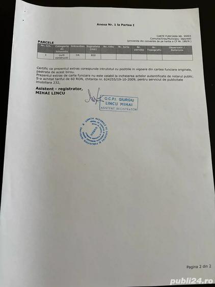 Teren de 800 mp, în Iepurești