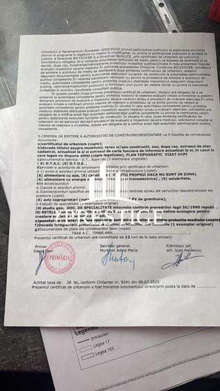 Teren Construcții intravilan de 960 mp, în Daia