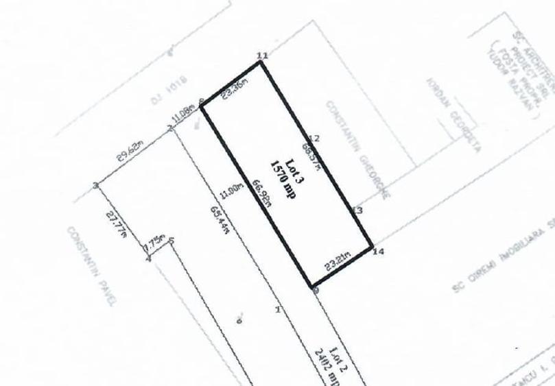 Teren Construcții intravilan de 1570 mp, în Ciofliceni
