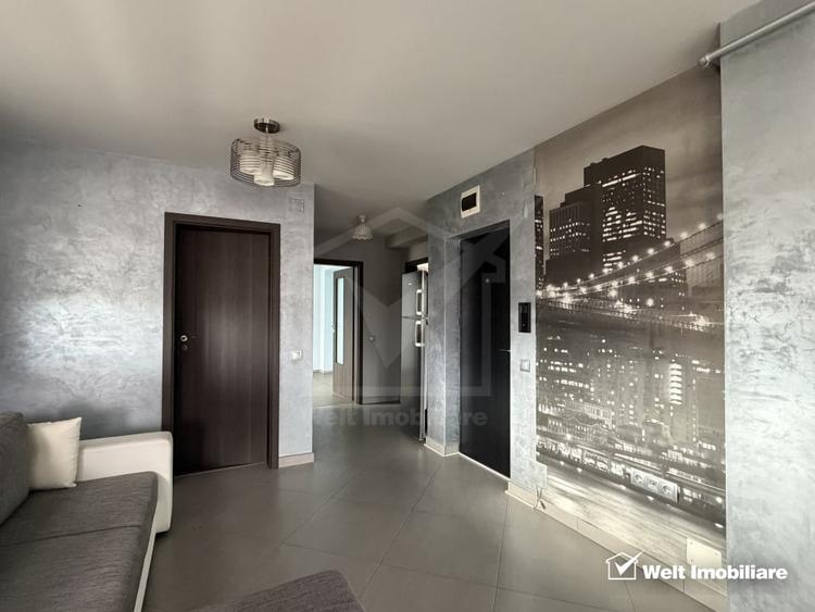 Apartament cu 3 camere semidecomandat, mobilat în Între Lacuri