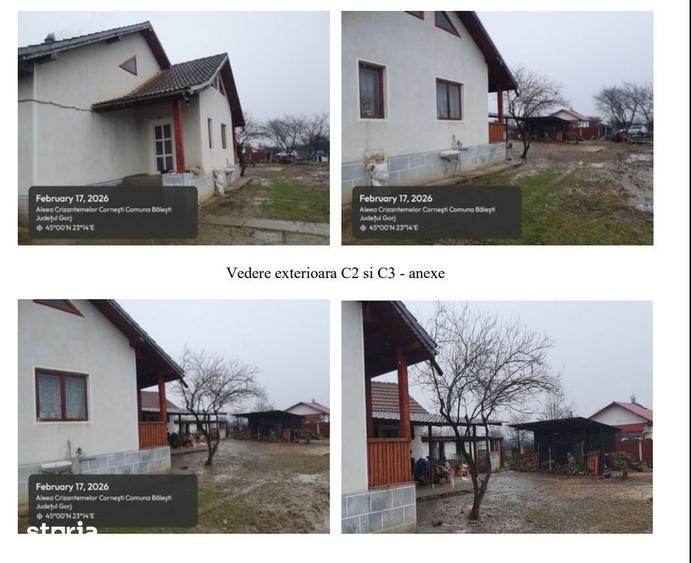 Casă cu 2 camere cu Teren 2000 Mp în Central