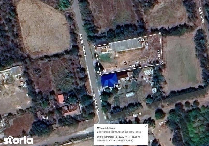 Casă cu 2 camere cu Teren 1215 Mp în Cerchezu