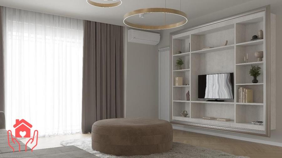 Apartament cu 3 camere decomandat, mobilat în Herăstrău