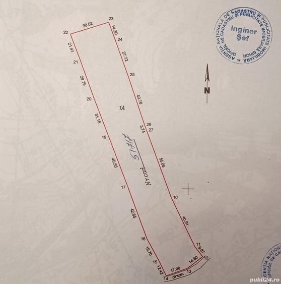 Teren de 5742 mp, în Bratca