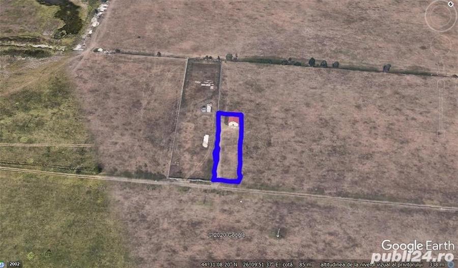 Vanzare teren Pipera 1232 mp, 260 euro mp, intravilan. - 2