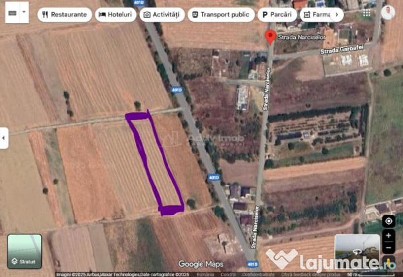 Teren de 3000 mp, în 1 Decembrie