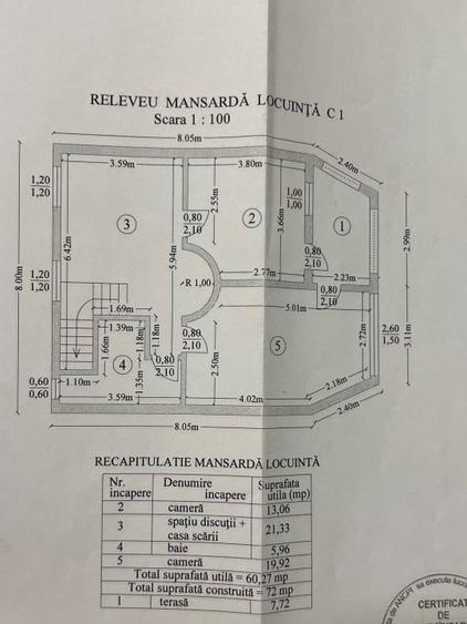 Casă individuală cu 4 camere cu Teren 505 Mp în Valea Călugărească