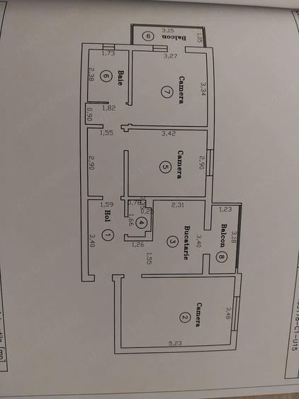 Apartament cu 3 camere decomandat în Dâmbovița
