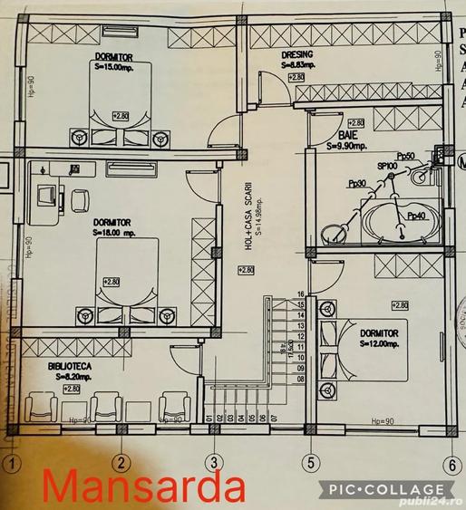 Casă cu 5 camere cu Teren 2300 Mp în Bila
