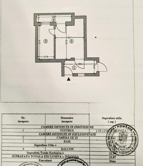Garsonieră semidecomandată, mobilată în Calea Victoriei