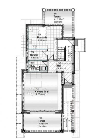 Casă individuală cu 4 camere cu Canalizare în Dâmbul Rotund