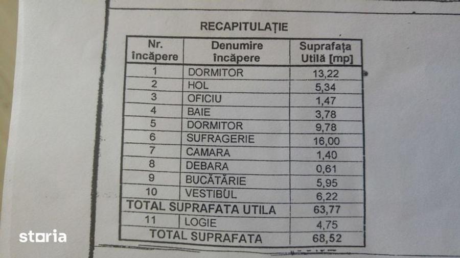 Apartament cu 3 camere în Militari