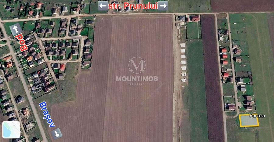 Teren Construcții intravilan de 1031 mp, în Bod