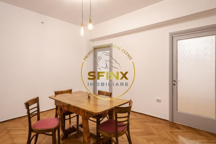 Apartament cu 4 camere circular, mobilat în Calea Victoriei