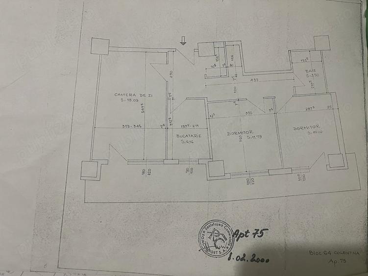 Apartament cu 3 camere decomandat în Colentina